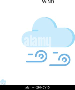 Wind Simple vector icon. Illustration symbol design template for web ...