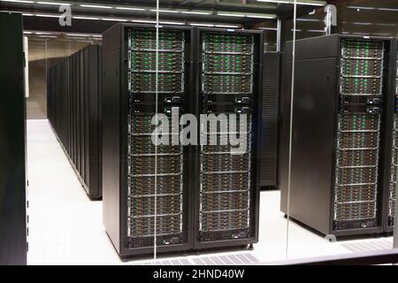 Data center servers Stock Photo