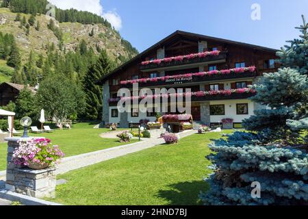 Italy, Aosta Valley, Champoluc Stock Photo