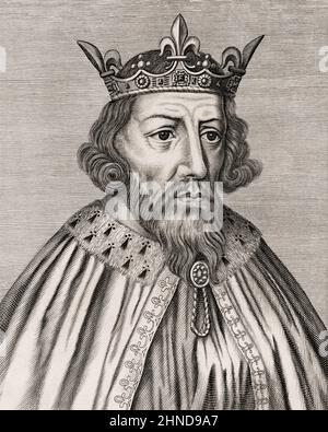 Alfred the Great, 847-899, King of the West Saxons, Wessex and the Anglo-Saxons Stock Photo