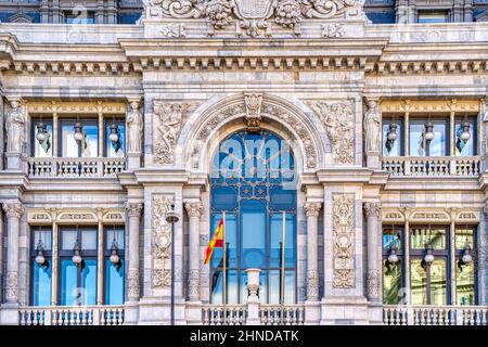 Madrid Gran Via, HDR Image Stock Photo