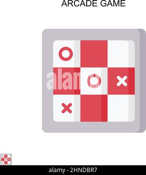 Arcade game Simple vector icon. Illustration symbol design template for web mobile UI element. Stock Vector