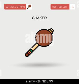 Shaker Simple vector icon. Stock Vector