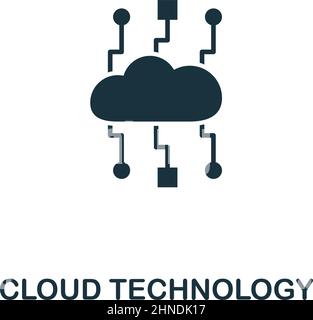 Cloud Technology icon. Premium style design from web hosting icon collection. Pixel perfect Cloud Technology icon for web design, apps, software Stock Vector