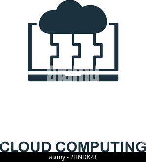 Cloud Computing icon. Premium style design from web hosting icon collection. Pixel perfect Cloud Computing icon for web design, apps, software, print Stock Vector
