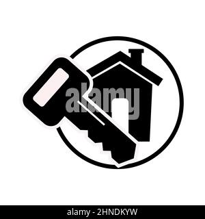 Abstract vector icon on the white, Illustration isolated for graphic and web design. Simple flat symbol. Stock Vector