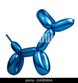 Bright model balloon dog isolated on the white background Stock Photo