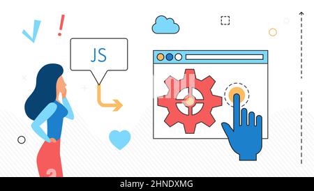 Website management optimization improving settings. Search engine content structure configuration option Stock Vector