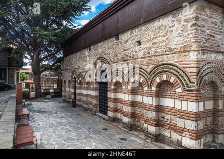 Sveta Paraskeva medieval Eastern Orthodox Church in Nesebar resort on the Black Sea coast, located in Burgas Province, Bulgaria Stock Photo