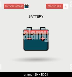 Rechargeable Lithium ion Batteries. Vector graphic Stock Vector Image ...