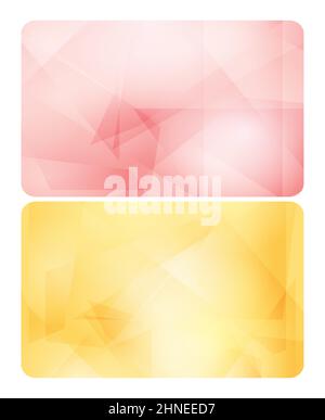 rosy and yellow backgrounds for cards - abstract vector Stock Vector