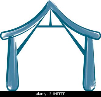 Isolated textured colored manger icon Vector Stock Vector