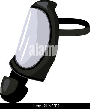Gas mask icon isolated in flat style. Firefighter protective. Respirator symbol. Simple vector illustration Stock Vector