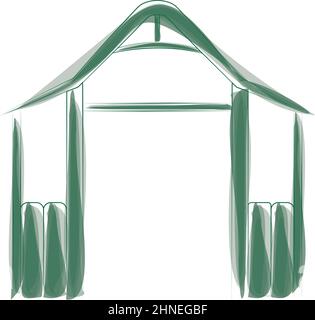 Isolated textured colored manger icon Vector Stock Vector