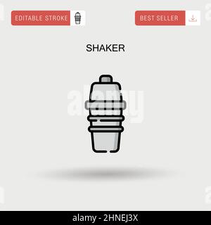 Shaker Simple vector icon. Stock Vector