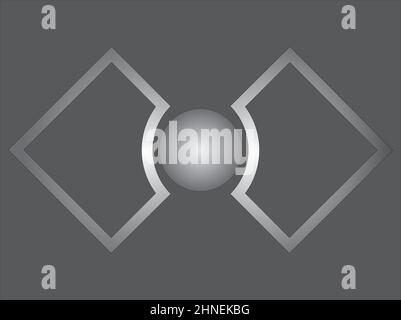 Vector graphics were created as a result of combining and transforming geometric figures, a circle, a square and a triangle. Stock Vector