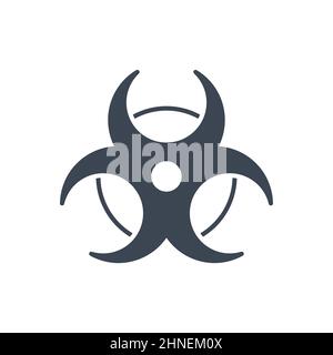 Biological Hazard related vector glyph icon Stock Vector