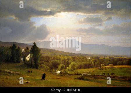 The Catskill Mountains by the American landsapce artist, George Inness (1825-1894), oil on canvas, 1870 Stock Photo