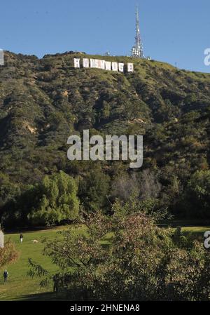 The Hollywood Sign is getting a Rams makeover this week