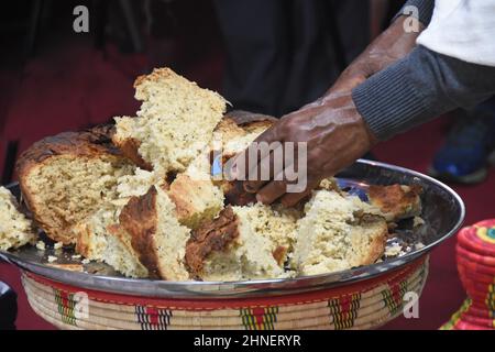 Ethiopian bread Stock Photo