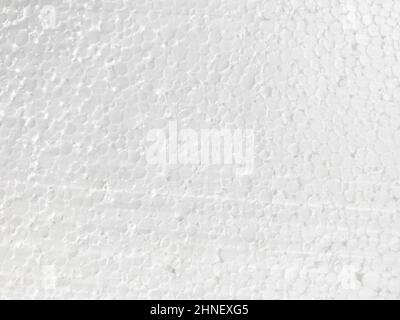 close up of white foam plastic textue Stock Photo