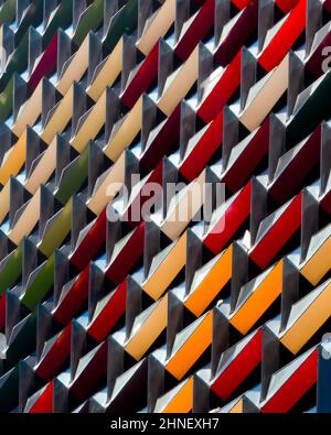 Melbourne, Victoria, Australia -  A'Beckett Tower apartment building and Aurora Melbourne Central tower by Elenberg Fraser Stock Photo