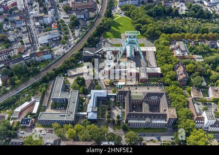 Aerial view, German Mining Museum Bochum in the district Grumme in Bochum, Ruhr area, North Rhine-Westphalia, Germany, mining museum, Bochum, DE, Euro Stock Photo