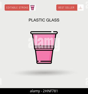 https://l450v.alamy.com/450v/2hnf781/plastic-glass-simple-vector-icon-2hnf781.jpg