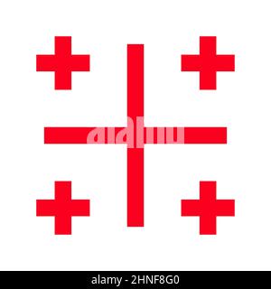Georgia square label Stock Vector