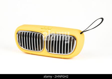 Close-up of a wireless portable speaker Stock Photo
