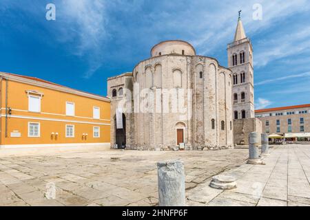 Church of Saint Donatus in historic center of Zadar town, Croatia, Europe. Stock Photo