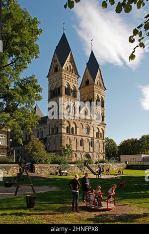 Maria Himmelfahrt (Church of Our Dear Lady) Catholic Parish Church (Mariendom), Andernach am Rhein, Rhineland-Palatinate, Germany Stock Photo