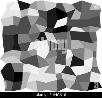 Random paving tiles pattern, texture, Revetment, stonework, stonewall cellular backdrop. Brickwork, wall grid, mesh - stock vector illustration, clip- Stock Vector