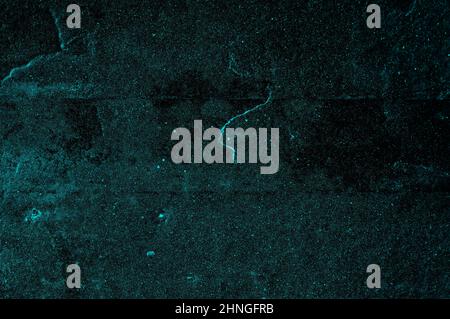 Abstract dark cyan color grunge textured concrete surface background Stock Photo