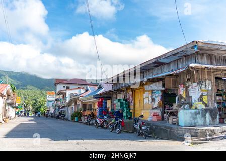 Pintuyan views and sunset Stock Photo