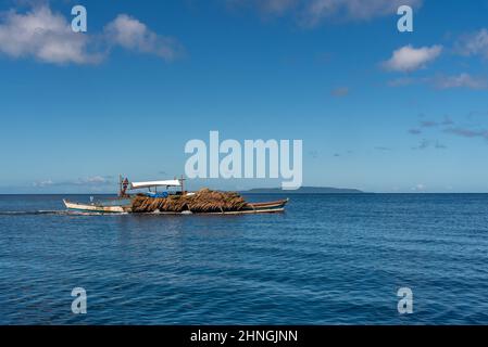 Pintuyan views and sunset Stock Photo