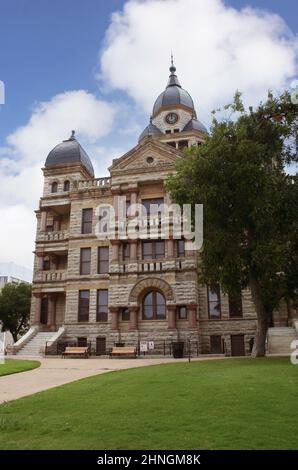 Denton County Courthouse located in Denton, TX Stock Photo