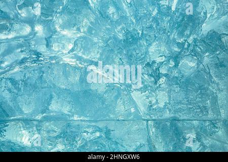Ice block wall as texture or background. Cold frost transparent bricks ...