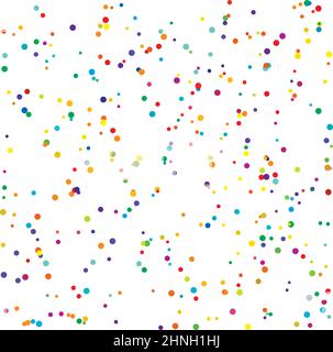 Colorful random, diffuse circles, dots pattern. Scattered speckles, polka dots - stock vector illustration, clip-art graphics Stock Vector