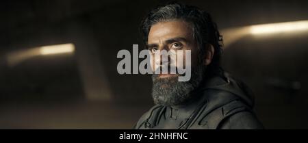 OSCAR ISAAC in DUNE (2021), directed by DENIS VILLENEUVE. Credit: Legendary Entertainment / Warner Bros. / Album Stock Photo