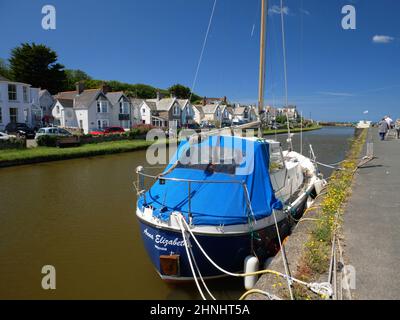 Summer on the Bude canal, Cornwall. Stock Photo