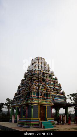 Kailashahar, India - January 23 2022: The new Tirupati Balaji Temple at North Tripura, India Stock Photo