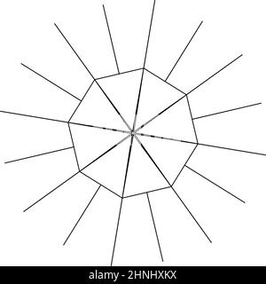 Geometric abstract icon, symbol motif - stock vector illustration, clip-art graphics Stock Vector