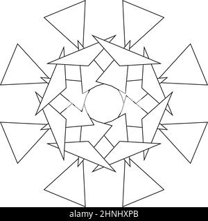 Geometric abstract icon, symbol motif - stock vector illustration, clip-art graphics Stock Vector
