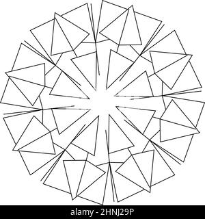 Geometric abstract icon, symbol motif - stock vector illustration, clip-art graphics Stock Vector