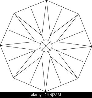 Geometric abstract icon, symbol motif - stock vector illustration, clip-art graphics Stock Vector