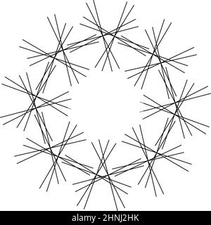 Geometric abstract icon, symbol motif - stock vector illustration, clip-art graphics Stock Vector