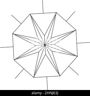 Geometric abstract icon, symbol motif - stock vector illustration, clip-art graphics Stock Vector
