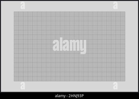 Millimeter graph paper grid. Abstract squared background. Geometric pattern for school, technical engineering line scale measurement. Lined blank for Stock Vector