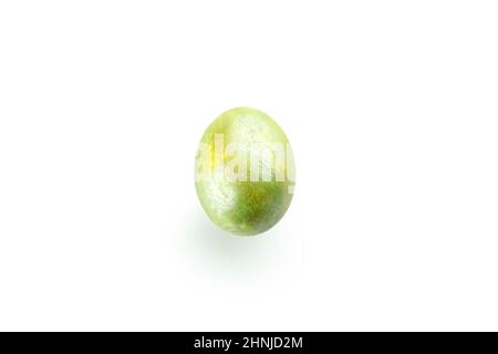 One Easter egg isolated on white background Stock Photo